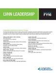 Annual Report 2016: LVHN Leadership